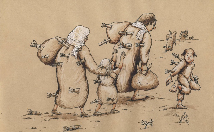 Galería de caricaturas sobre el genocidio de Gaza