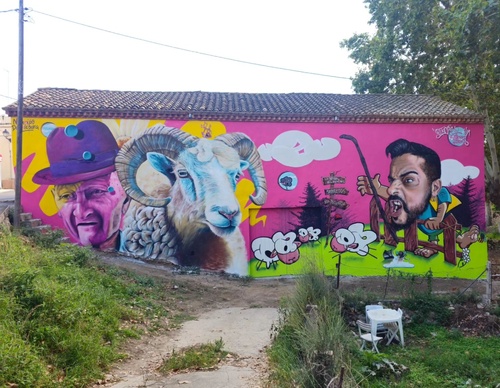 Galería de arte callejero de Nauni - España
