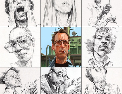 Galeria de desenhos de Dave Malan - EUA