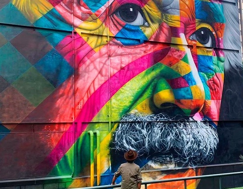 Gallery of street painting by Eduardo Kobra - Brazil