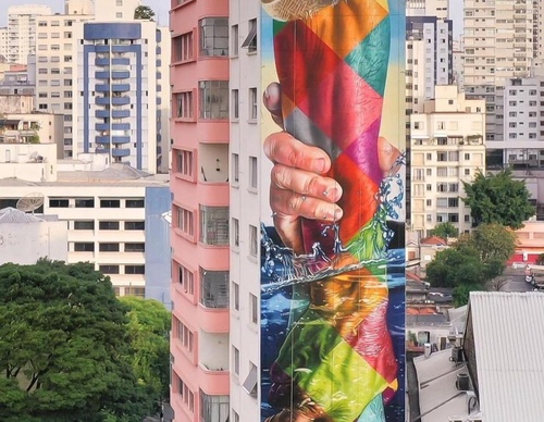 Gallery of street painting by Eduardo Kobra - Brazil