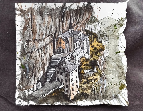 Galeria de pinturas em aquarela de Kalliopi C - Escócia