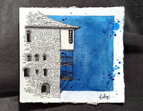 Galeria de pinturas em aquarela de Kalliopi C - Escócia