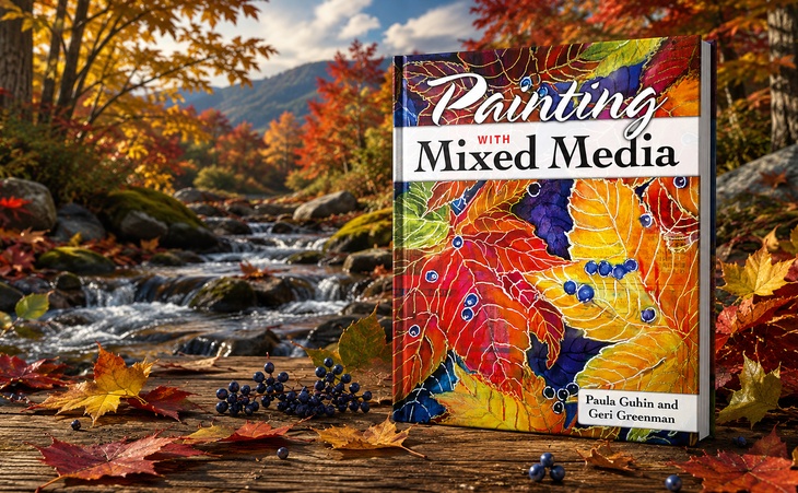 Painting with Mixed Media by Paula Guhin
