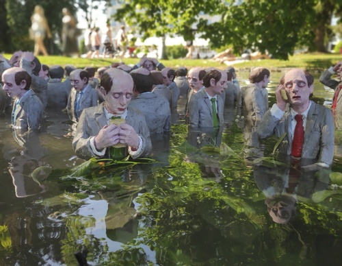 Gallery of Sculpture & Modern art by Isaac Cordal-Spain