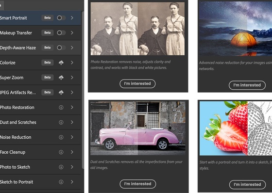 Filtros neuronales en el nuevo Photoshop 2023