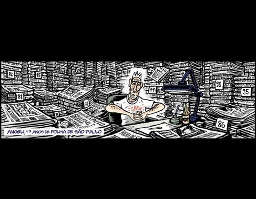 Galería de caricaturas de Arnaldo Angeli Filho-Brasil