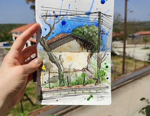 Galeria de pinturas em aquarela de Kalliopi C - Escócia