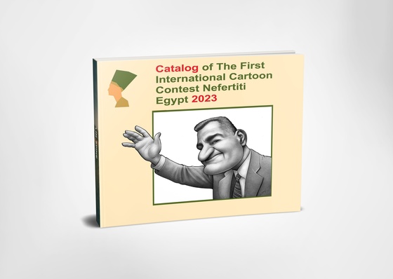 Catálogo del primer concurso internacional de cartoon Nefertiti-Egipto-2023