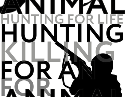 blank poster animal