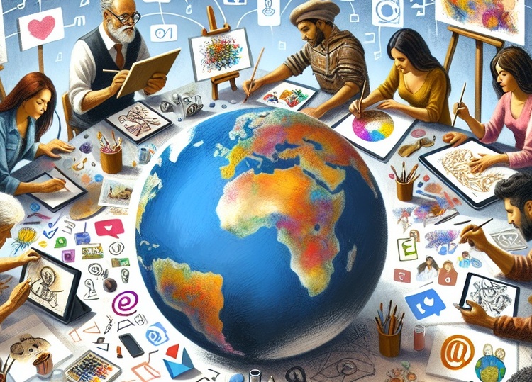 The New Canvas: Digital Art and Connection Through Social Media