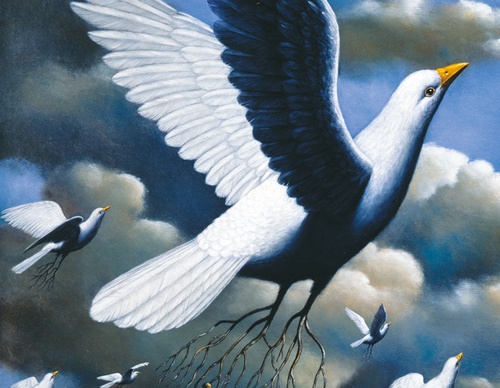 Gallery of humor painting by Rafal Olbinski - Poland
