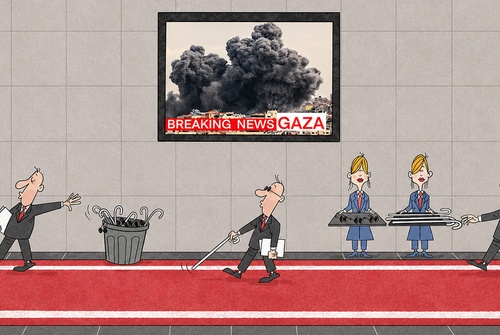 Gallery of International Cartoons about Palestine