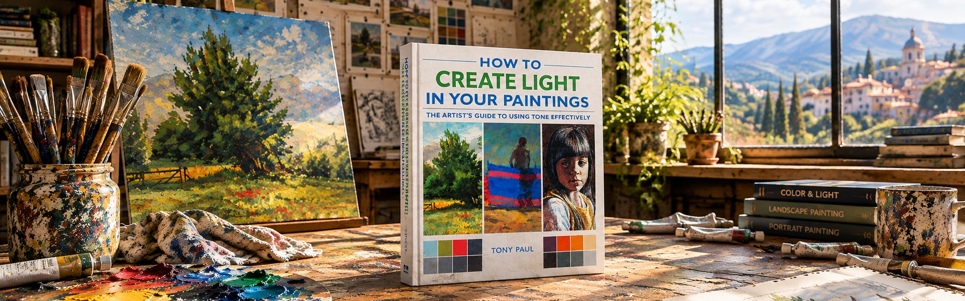 How To Create Light In Your Paintings: The Artist’s Guide To Using Tone Effectively by Tony Paul