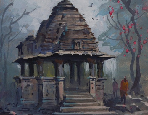 Gallery Of Watercolor Painting By Sikander Singh - India