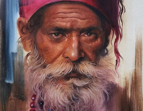 Gallery Of Watercolor Painting By Sikander Singh - India