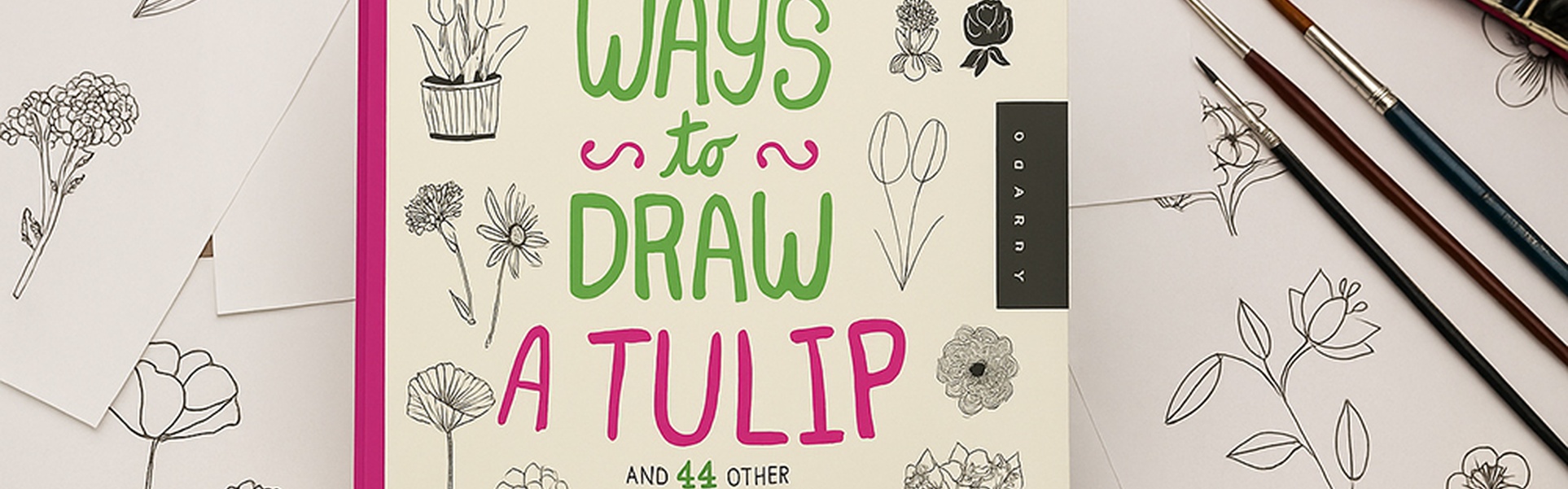 20 maneras de dibujar un tulipán y otras flores