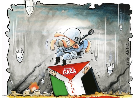Genocide in Gaza – Artwork by Dimitris Georgopalis (Greece)