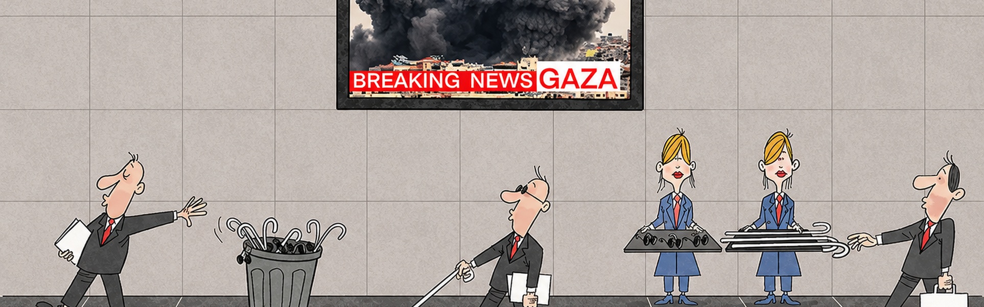 Gallery of International Cartoons about Palestine