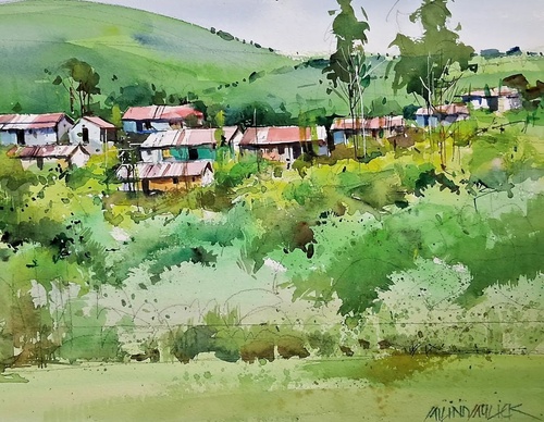 Gallery Of Watercolor Painting By Milind Mulick - India