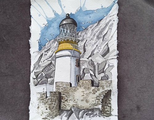 Galeria de pinturas em aquarela de Kalliopi C - Escócia