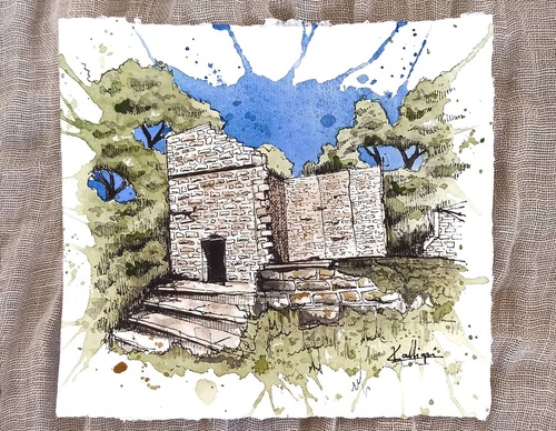 Galeria de pinturas em aquarela de Kalliopi C - Escócia