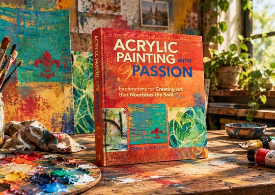 Pintura acrílica con pasión: exploraciones para crear arte que nutre el alma, de Tesia Blackburn