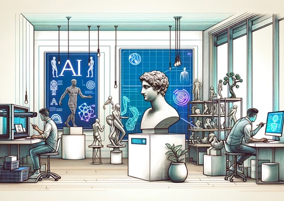 A Arte da Escultura com Inteligência Artificial