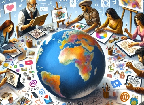 The New Canvas: Digital Art and Connection Through Social Media
