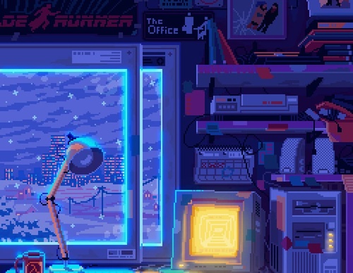 Galería De Ilustración Del Abuelo RetroWave - México