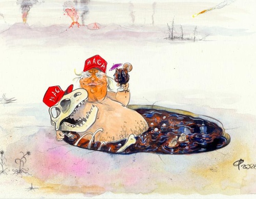 Fossilistic Park US President Donald Trump has announced the reversal of the so-called endangerment finding, a key Obama-era scientific ruling that un