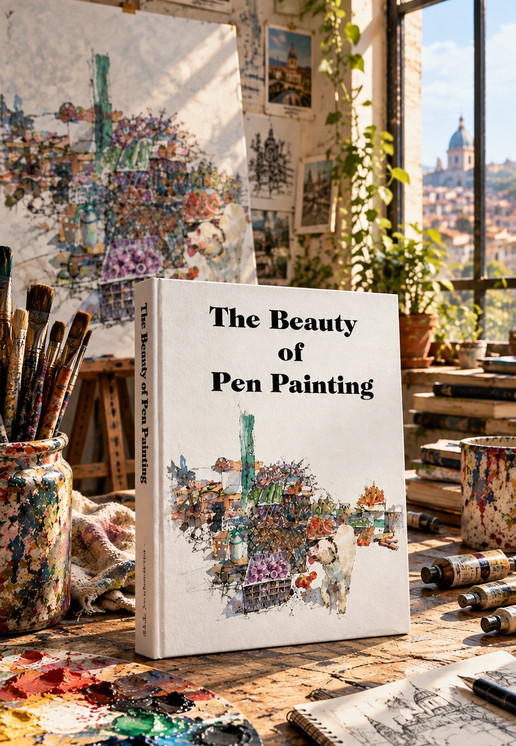 The Beauty of Pen Painting: Pen Painting Techniques from Black and White to Color by Kevin Todd