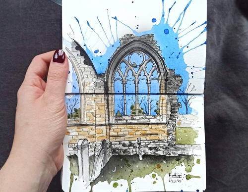Galeria de pinturas em aquarela de Kalliopi C - Escócia