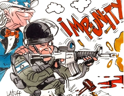 EUA e Israel contra a Palestina
