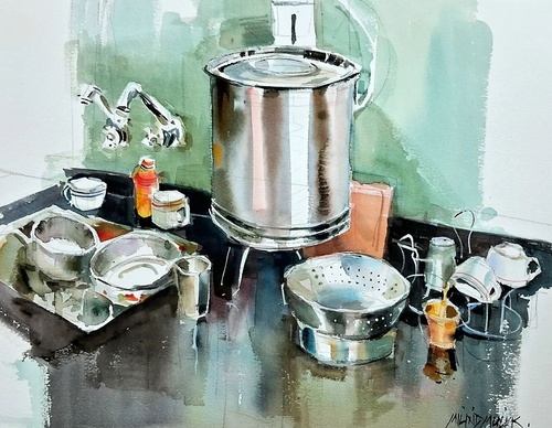 Gallery Of Watercolor Painting By Milind Mulick - India