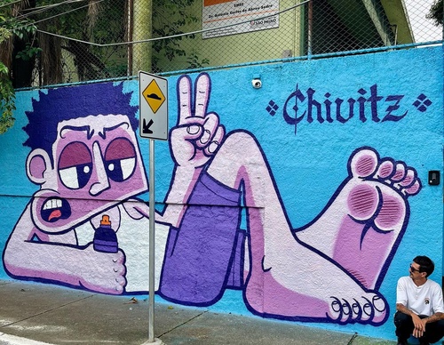 Galería de arte callejero de Chivitz - Brasil