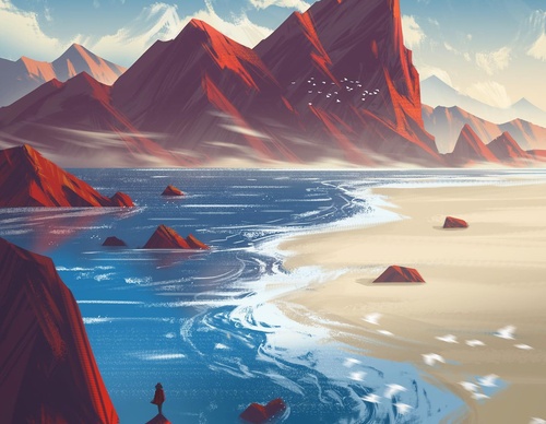 Galeria de ilustrações de Philip Sue - Nova Zelândia