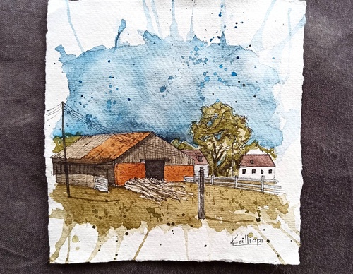 Galeria de pinturas em aquarela de Kalliopi C - Escócia