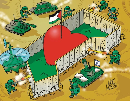 Galeria de cartoon sobre o Genocídio de Gaza