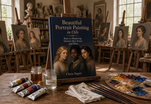 Beautiful Portrait Painting in Oils: Keys to Mastering Diverse Skin Tones and More by Chris Saper