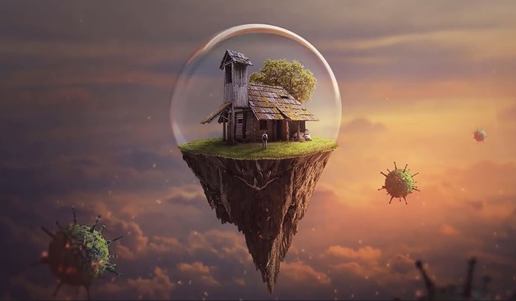 Manipulación de Fotos de Isla Flotante – Tutorial de Photoshop