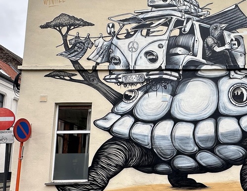 Gallery Of Street Art By Gijs Vanhee - Belgium