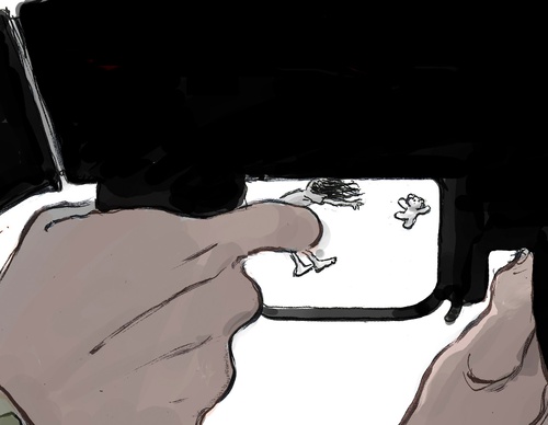 Holocaust in Gaza by Quinho Ravelli - Brazil