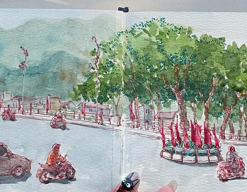 Galería de pintura a la acuarela de Hansu - Vietnam
