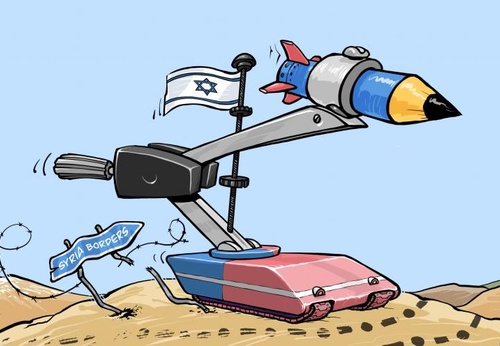 Occupation without borders !  Greater Israel in action !