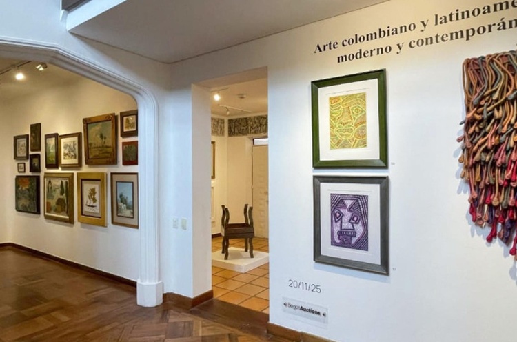 An auction in Bogotá