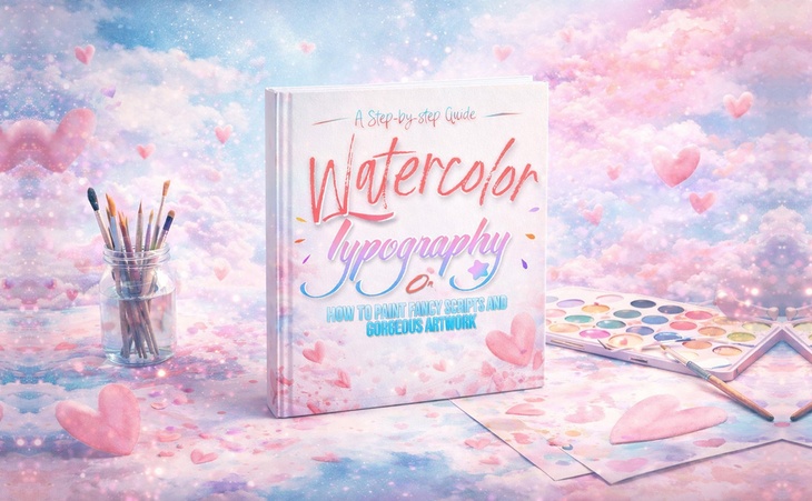 Tipografia em aquarela