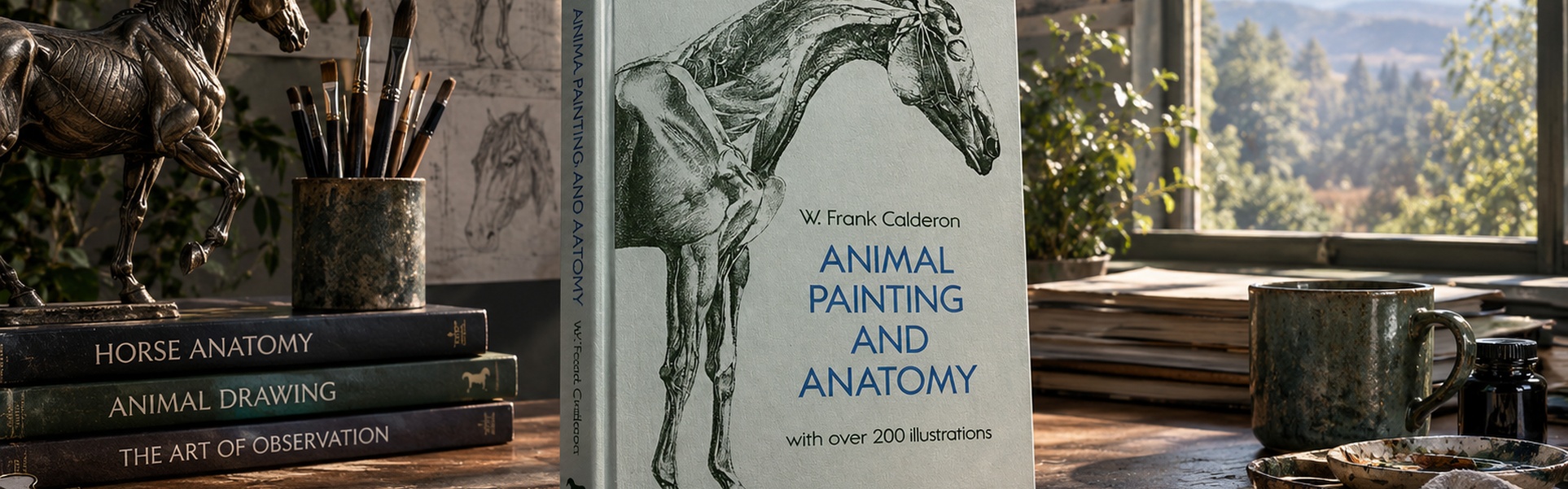 Animal Painting and Anatomy (Dover Anatomy for Artists) by W. Frank Calderon