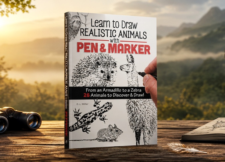 Learn to Draw Realistic Animals with Pen & Marker