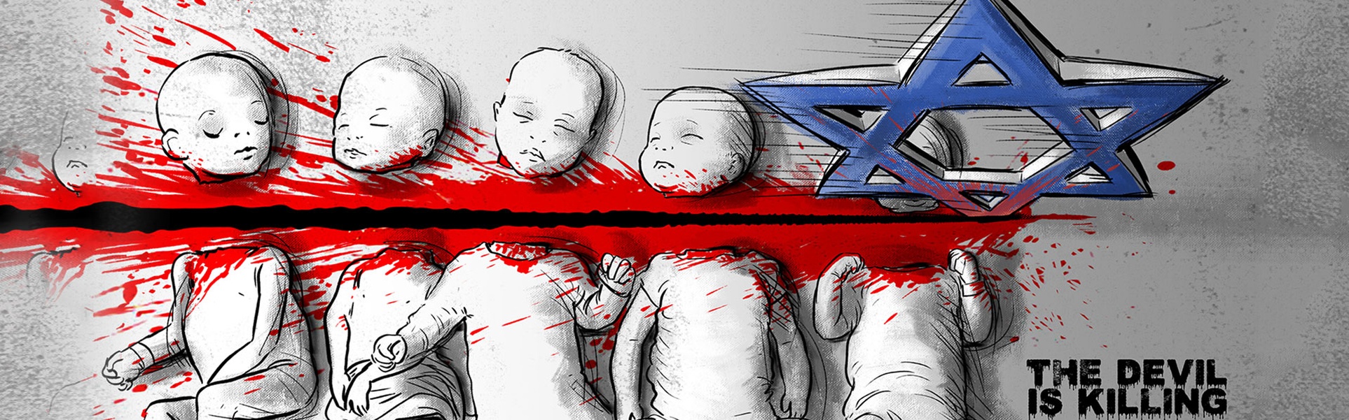 Uma seleção de obras de artistas anti-sionistas de todo o mundo, publicadas no site iraniano Shiaarts.ir